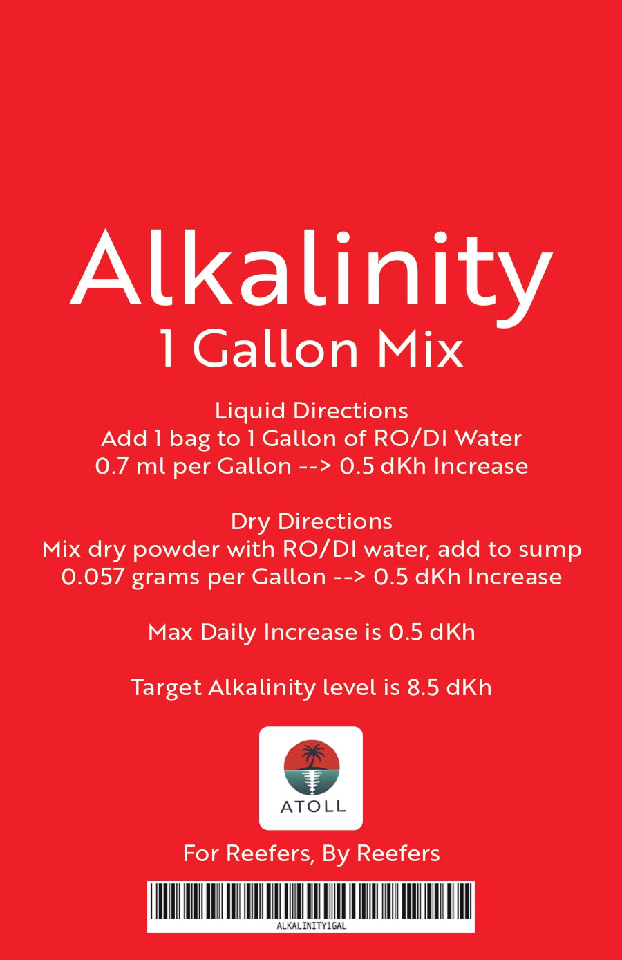 Alkalinity 1 Gal Mix