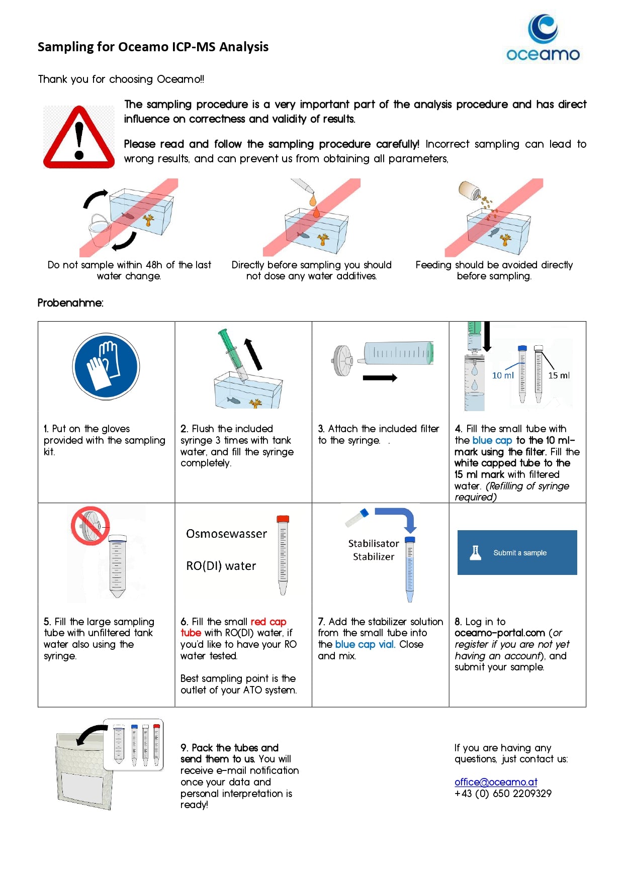 Oceamo Lab MS - Advanced ICP Test