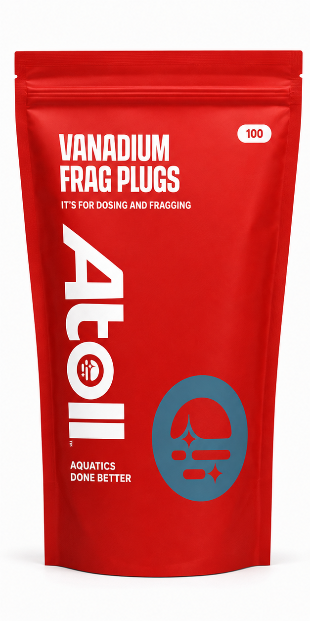 Atoll Vanadium Frag Plugs for Reef Aquariums