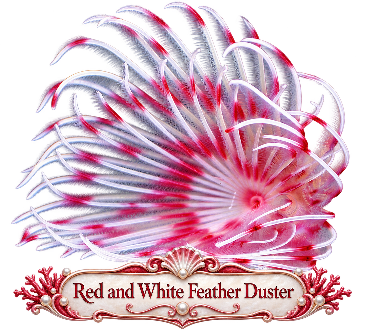 Feather Duster - Red/White
