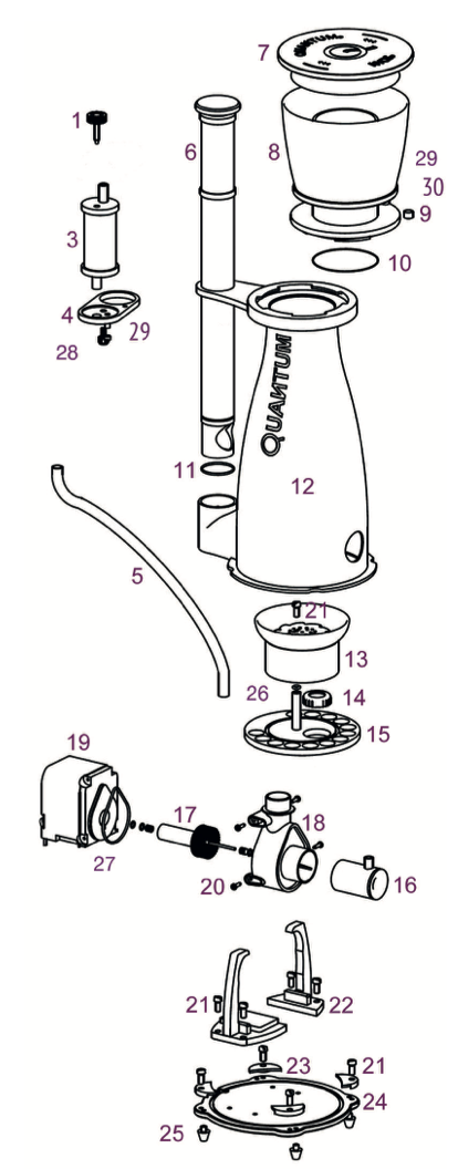 NYOS Quantum Skimmer Parts