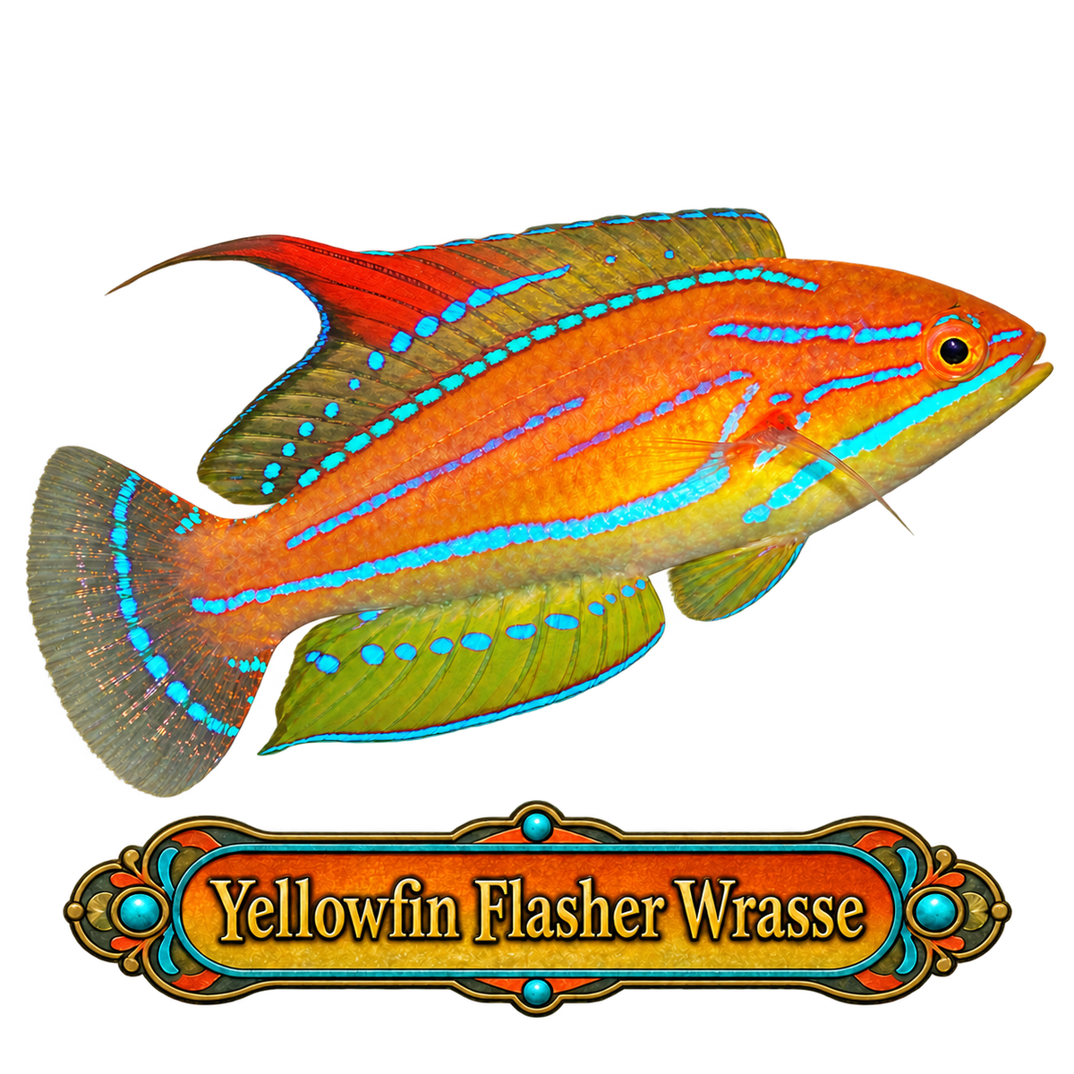 Yellowfin Flasher Wrasse M