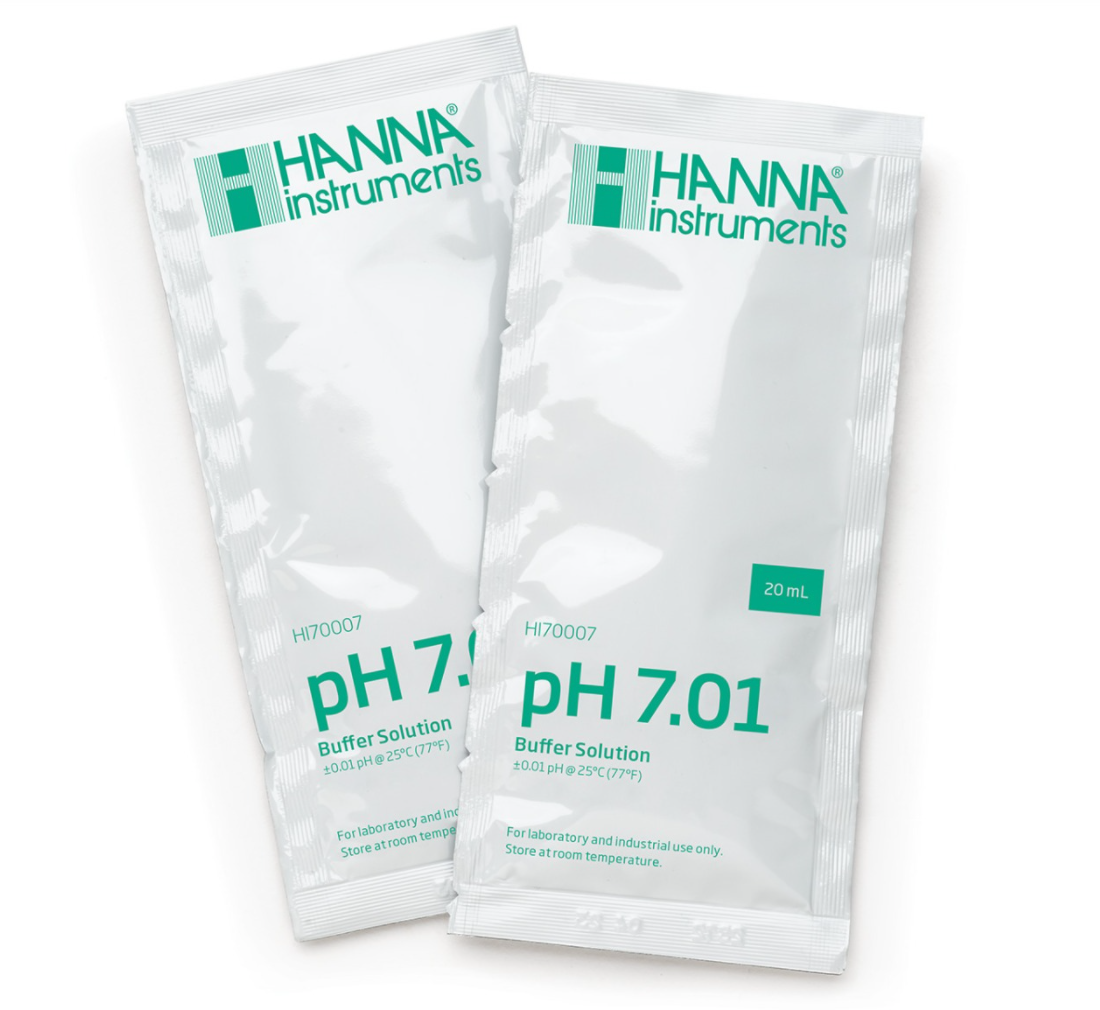 7.01 pH Calibration Single Use Packet Bulk Box (25x20ml) (HI70007P-B)
